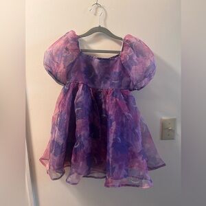 Pokemon Sheer Puff Sleeve Dress